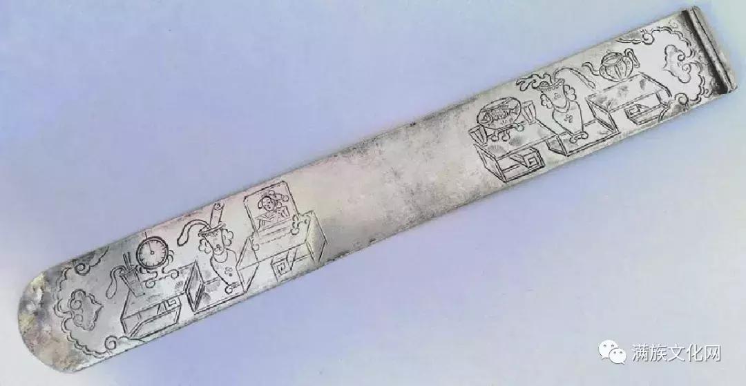 如展画轴—清代满族民间扁方赏析