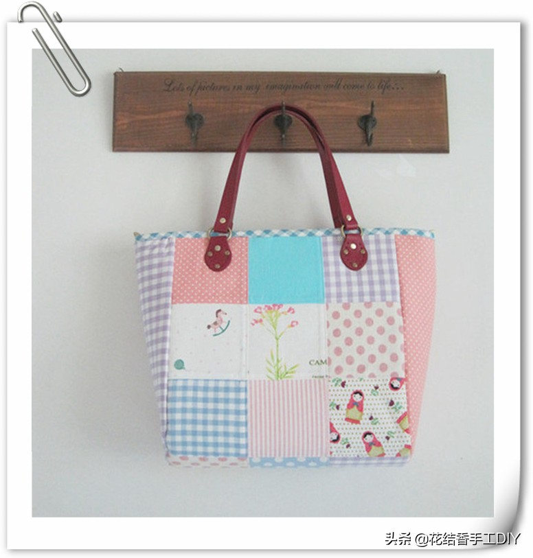 爱布艺爱生活裁剪拼布包包教程,手工布包简单又漂亮