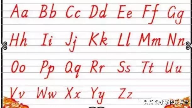 小学一年级英语规范书写，暑假让孩子再看看，在练练
