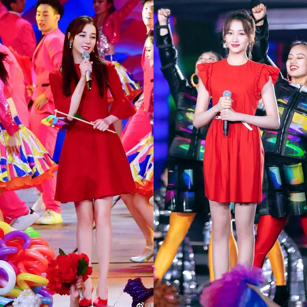 迪丽热巴杨幂夏天穿衣,热巴杨幂穿着