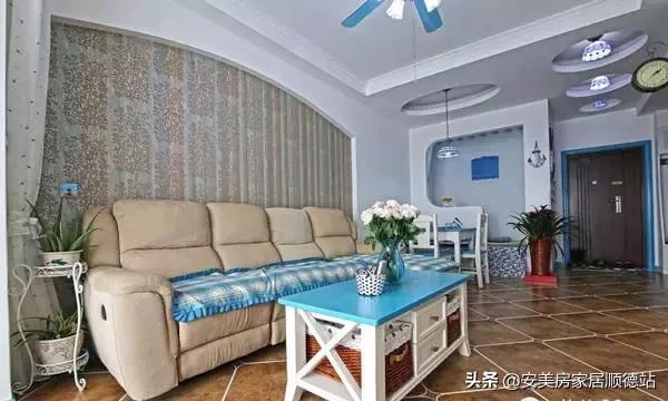 地中海60-70平小户型装修效果图,小户型装修设计小窝60平高级灰