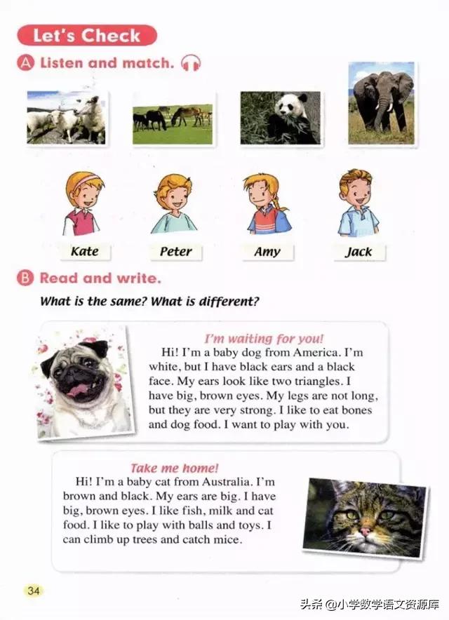 人教版pep英语五年级下册电子课本,人教版pep五年级下册英语34页课文