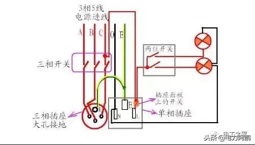 正反转开关接线图和实物图,防倒开关接线图实物图