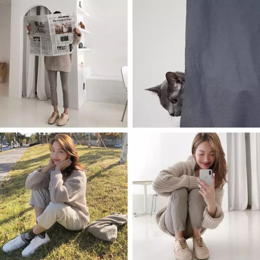 韩国小姐姐九分裤穿搭冬季,小姐姐的穿法你学会了吗
