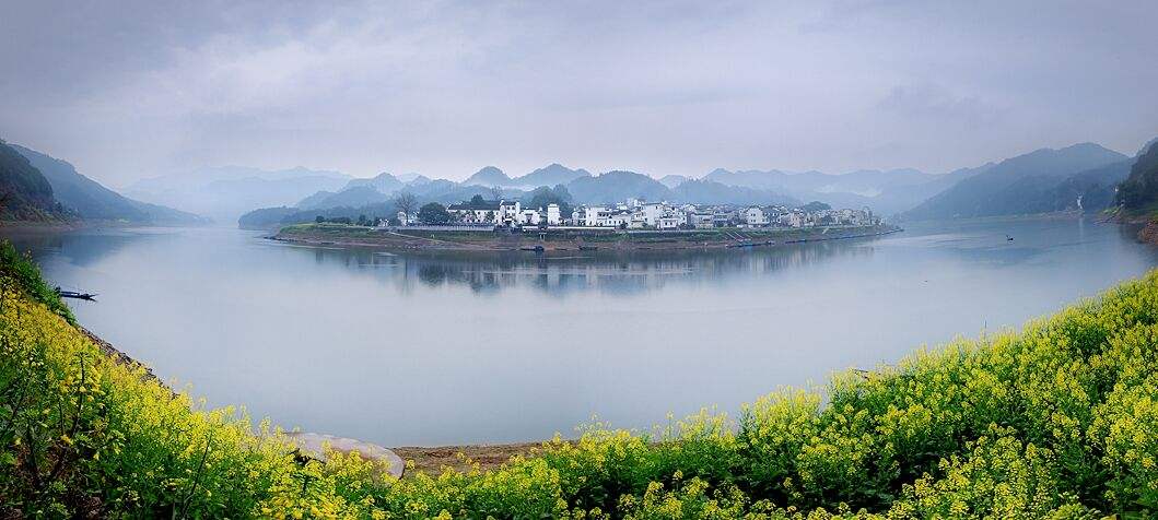 文房四宝产地歙县~盆景徽剧之乡~高山土楼梯田