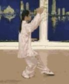 24式太极拳背向带口令慢动作教学,邱慧芳24式太极拳教学视频完整版