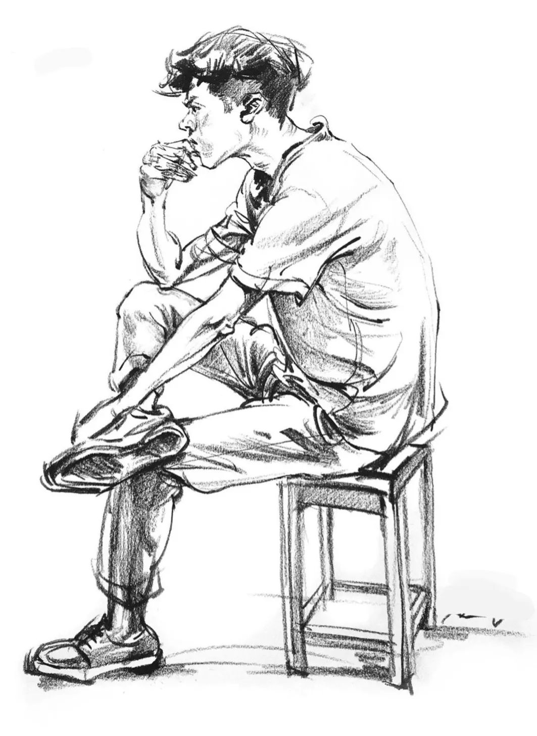 速写人物站姿方法与技巧,速写人物7个常见错误的解决办法