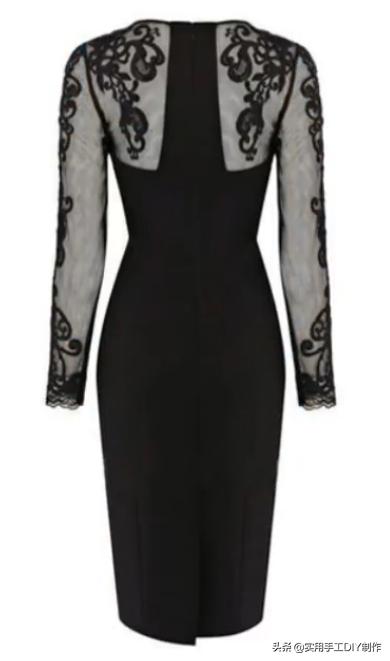 春天的手工白色蕾丝连衣裙,布艺蕾丝连衣裙