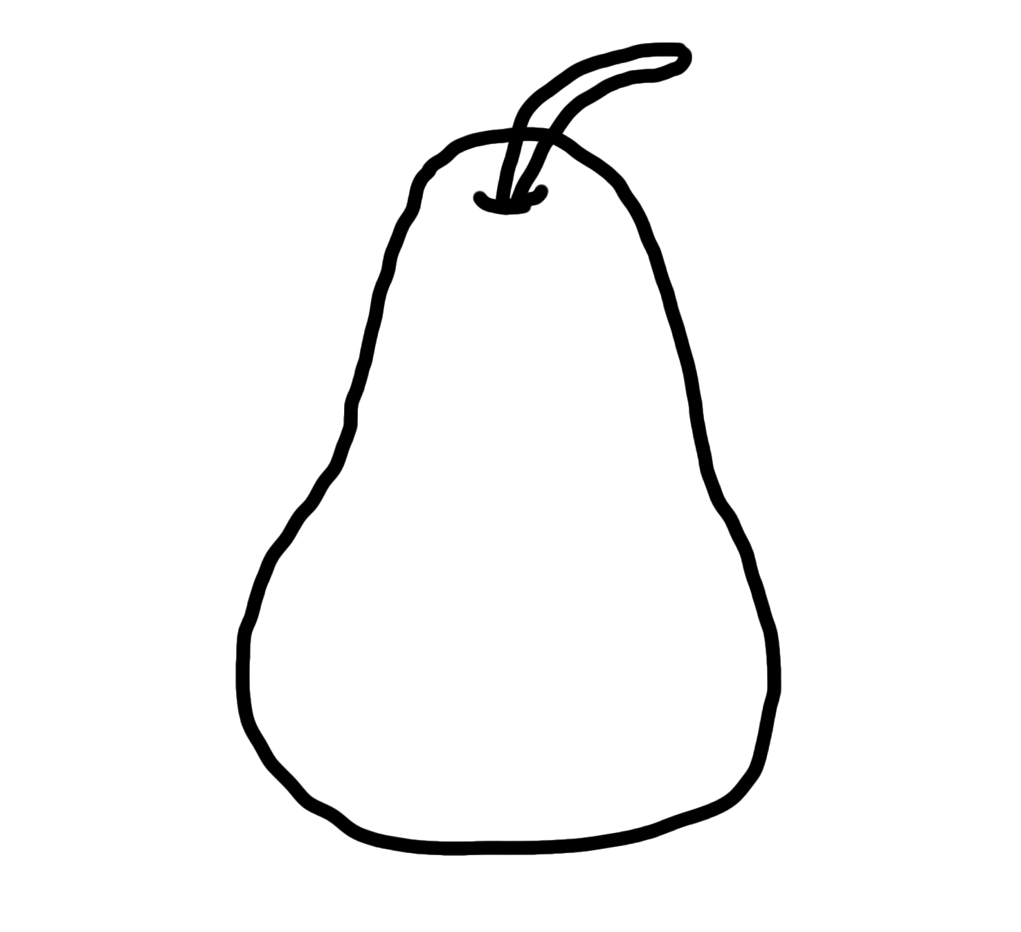 水果的画法儿童简笔画图片大全,梨子的画法儿童简笔画图片