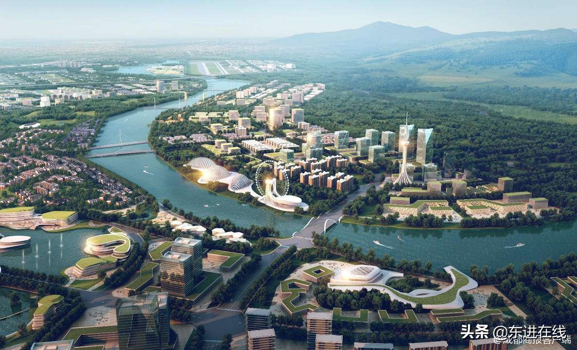 成都淮州新城三级综合医院,淮州新城三甲医院全景