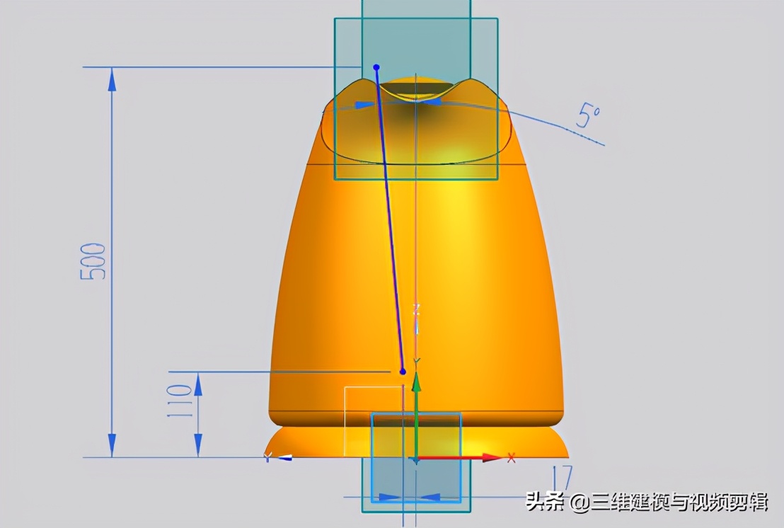 ug曲面之水龙头手把建模视频教程,ug12.0水壶要怎样画