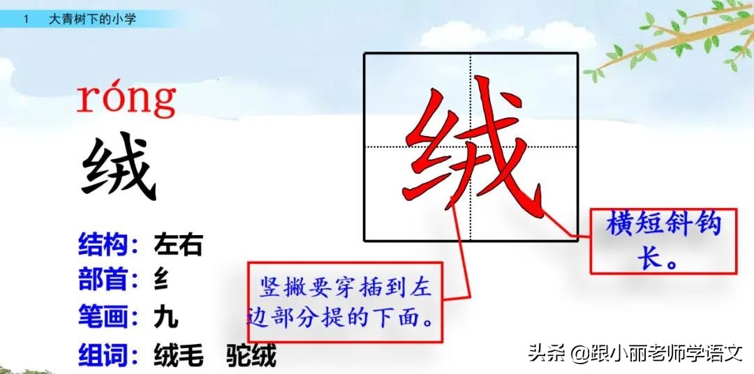 大青树下的小学重要背诵内容,大青树下的小学重点知识点