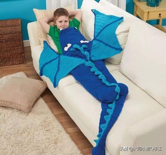 美人鱼睡袋钩编,钩织睡袋