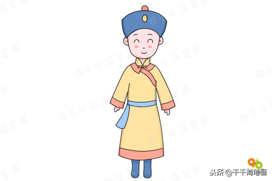 56个民族服装完整版简笔画教程,简笔画入门教学少数民族服饰人物