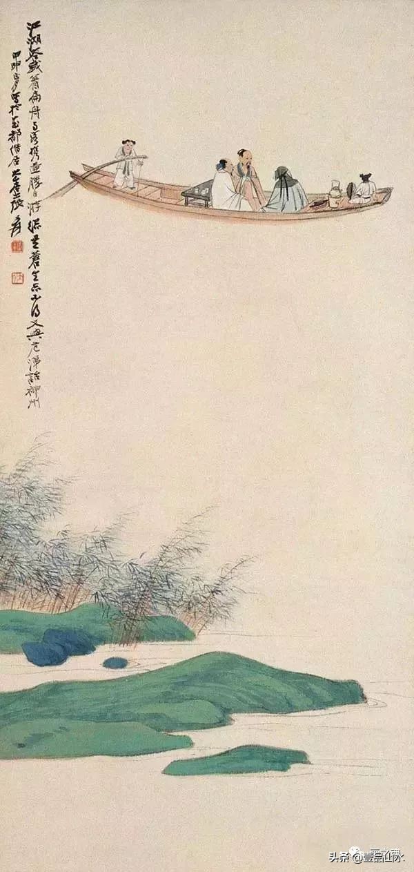 历代名家青绿山水画作品,历代青山绿水经典国画精品欣赏