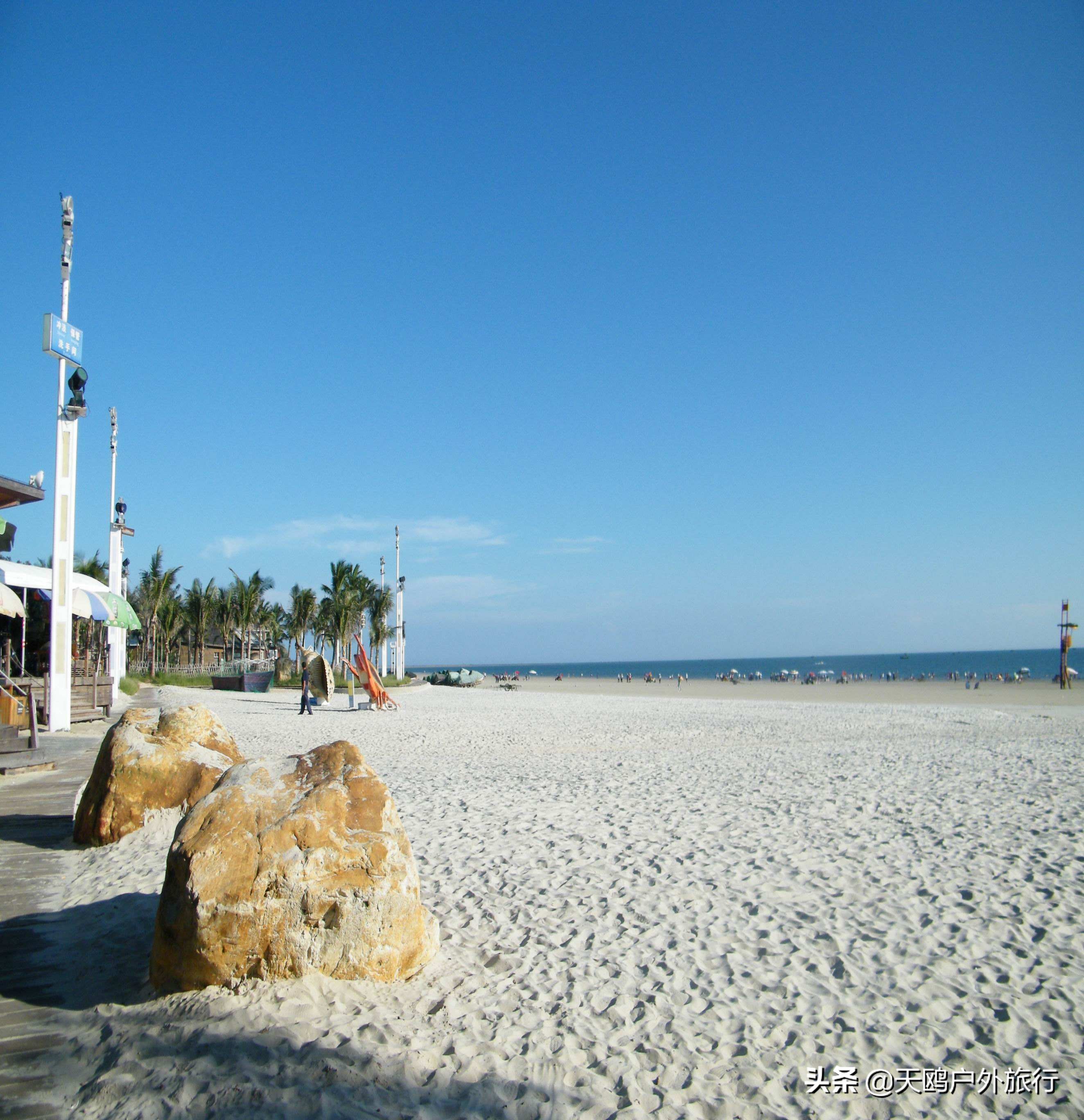 北海银滩蓝色海水在哪里看,北海银沙滩的海水清澈吗