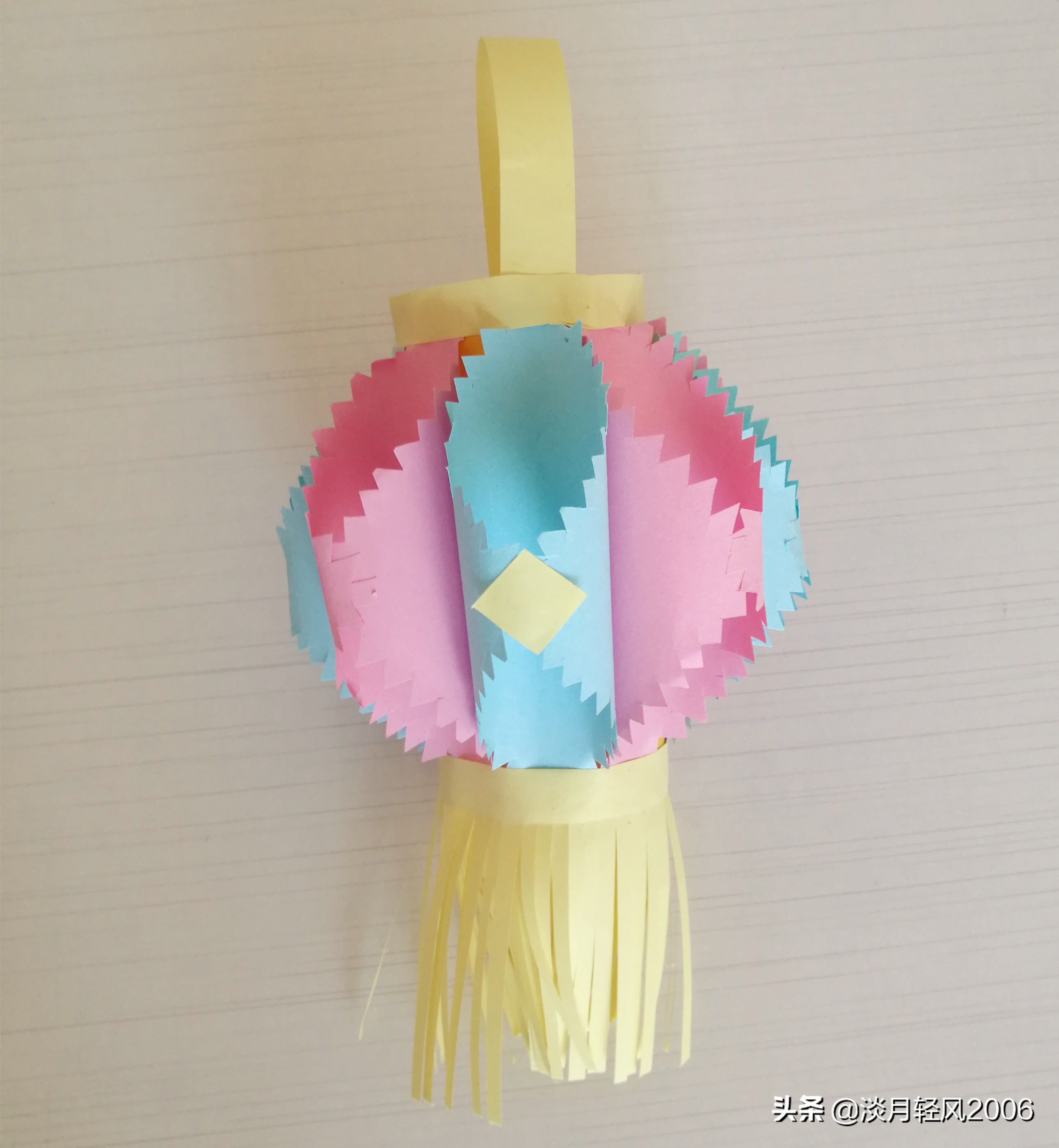 做元宵节花灯手工简单漂亮卡纸,用卡纸做元宵花灯手工简单