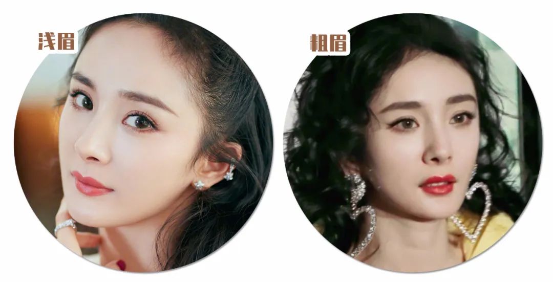 景甜眉毛属于什么眉形,景甜粗眉跟细眉的区别