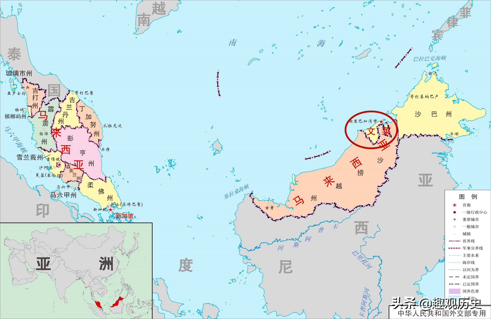 文莱有多强大的原因,文莱鼎盛时期的领土