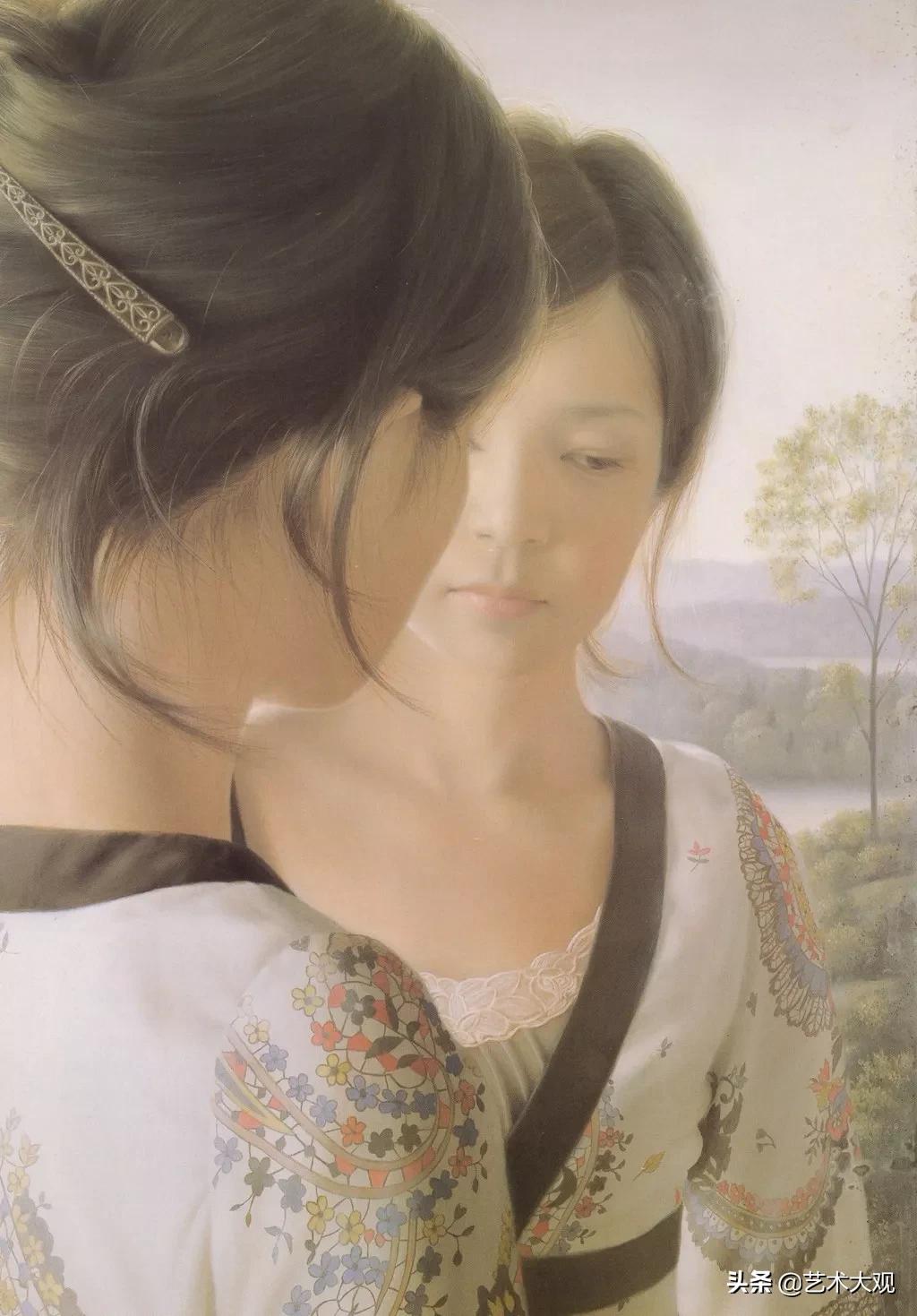 日本当代油画著名画家,日本写实大师作品