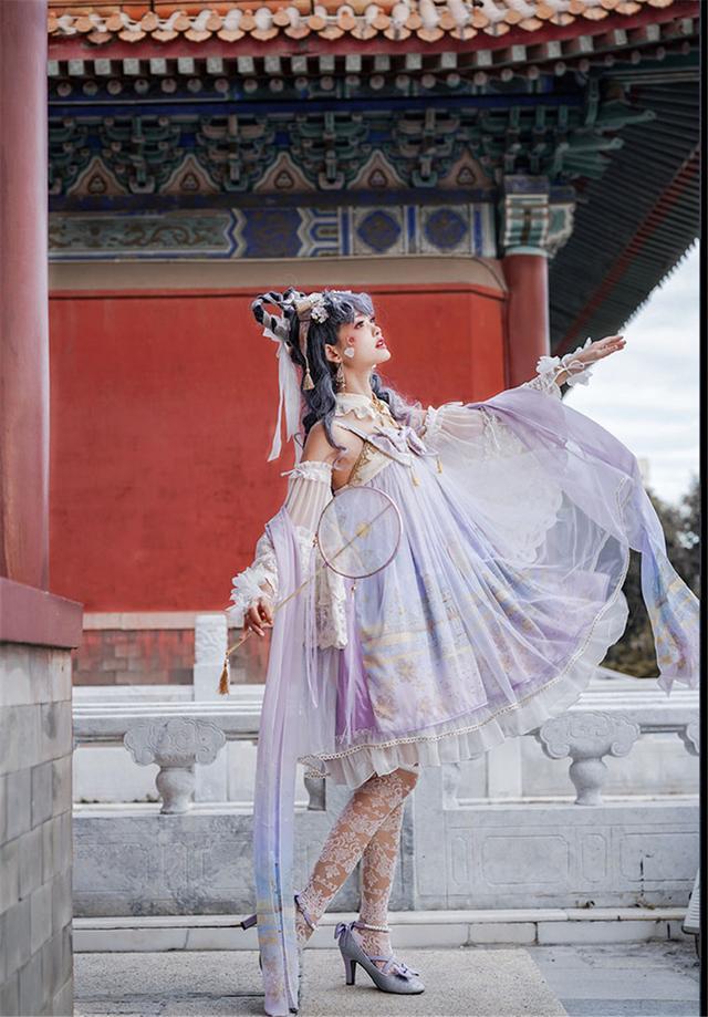 女士洛丽塔风穿搭,夏天洛丽塔简便穿法