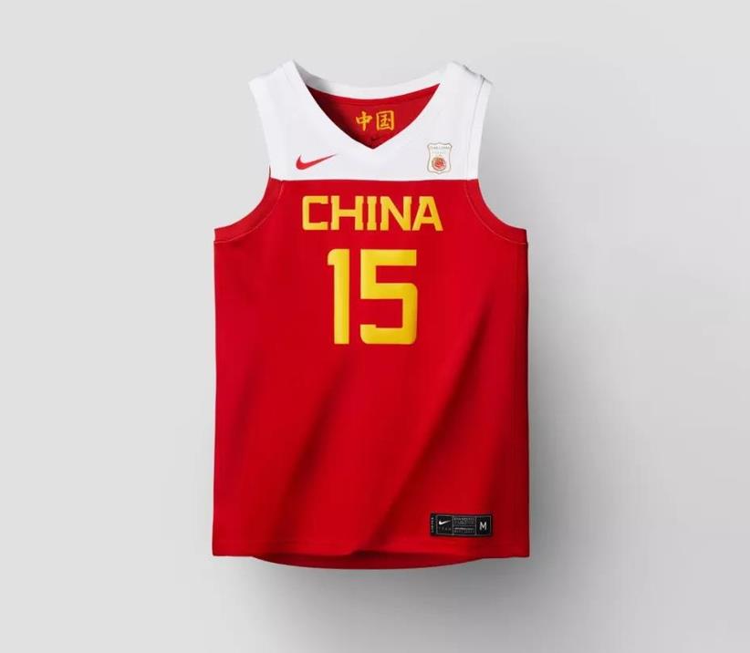 男篮最新球衣,中国男篮新战袍