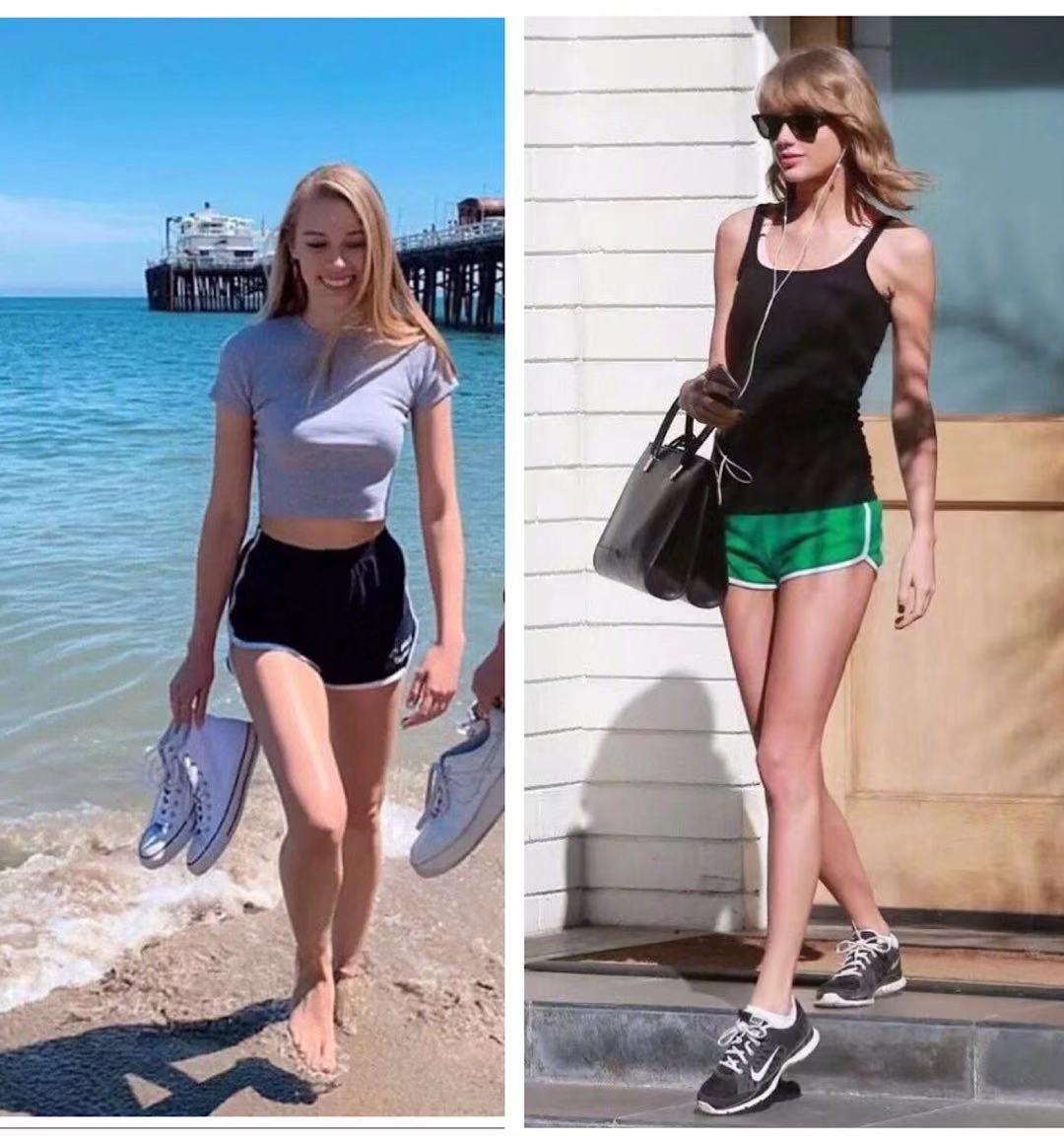 腿不算短但穿衣服就不好看,腿不直穿什么短裤好看