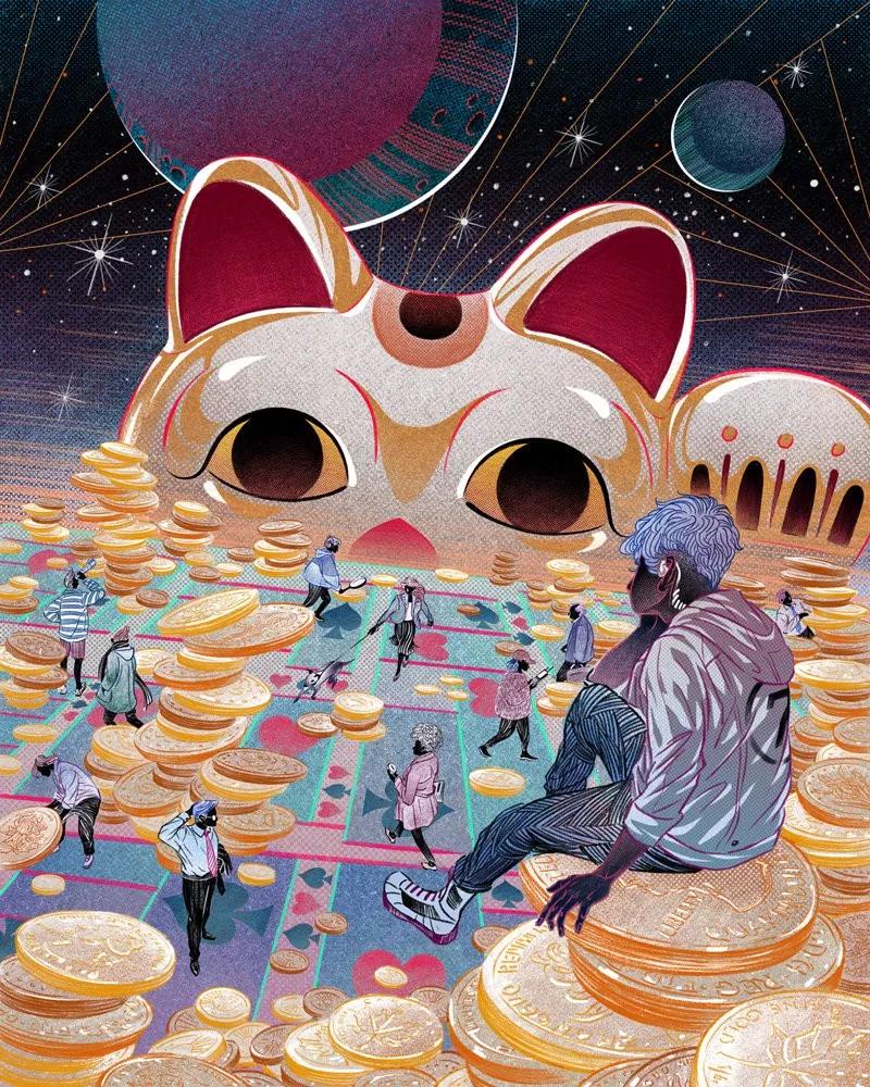 她画的这套《神秘博士》中国风系列，“美哭了”万千网友