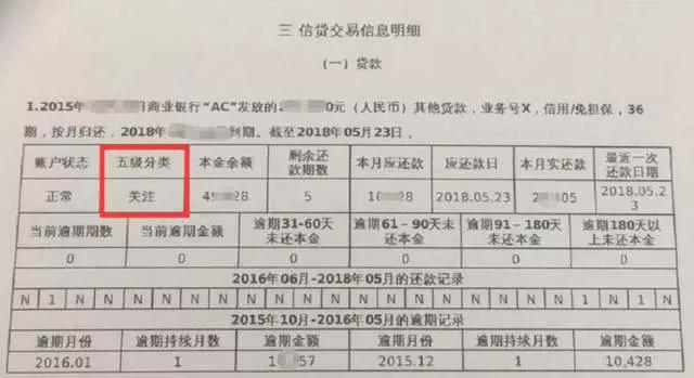 征信中五级分类次类代表什么,征信管理类贷款