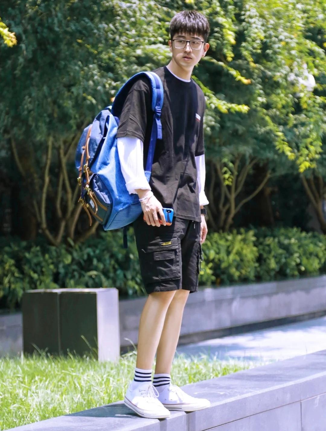 170微胖男生工装裤穿搭技巧,175男生如何穿短裤不显个子矮