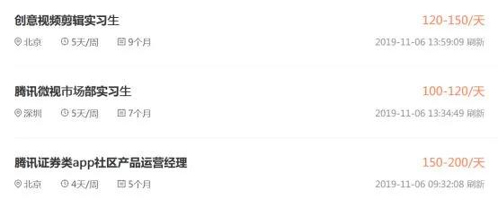 实习薪资高达每月4000+这些公司的大腿你抱过吗?