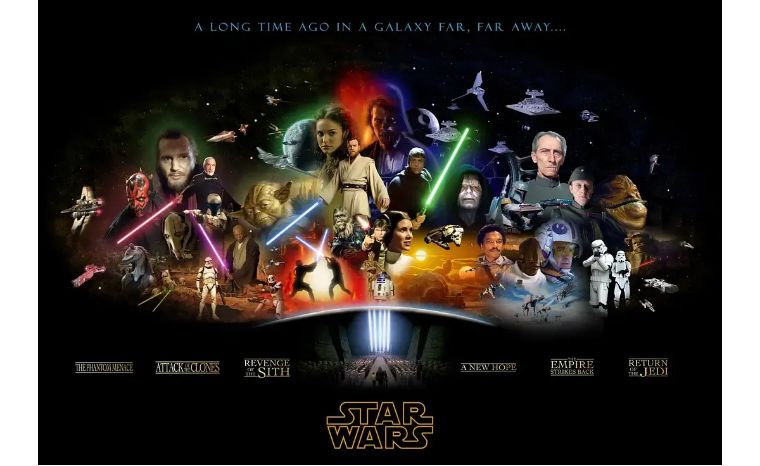 手绘星球大战,文艺复兴绘画海报