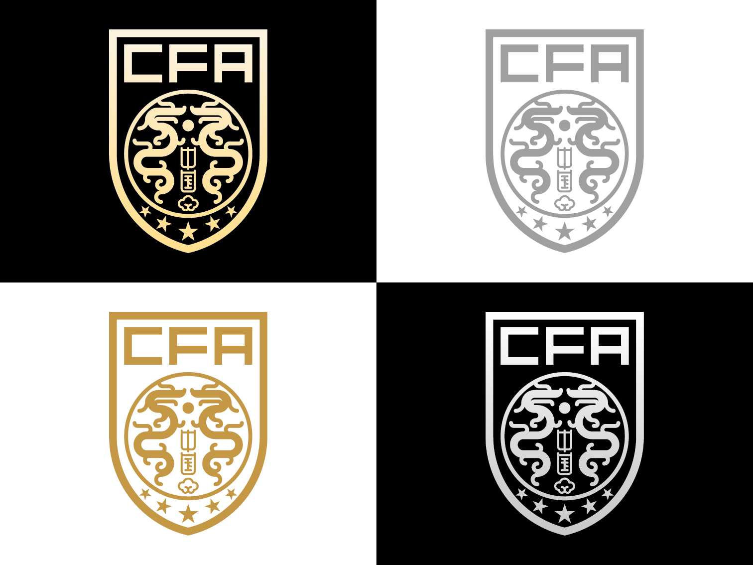 中国足球国家队队徽logo演变史,足球队徽霸气logo