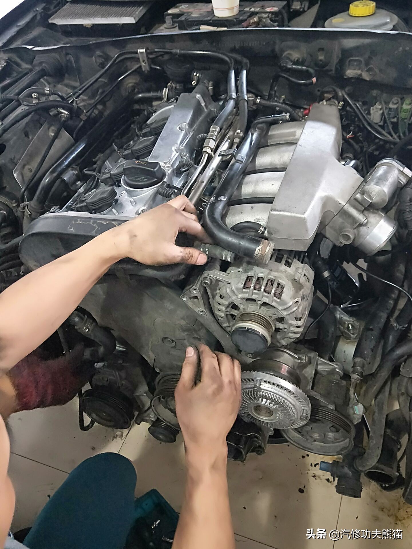 奥迪a61.8发动机大修费用,老款奥迪a6六缸发动机大修全过程