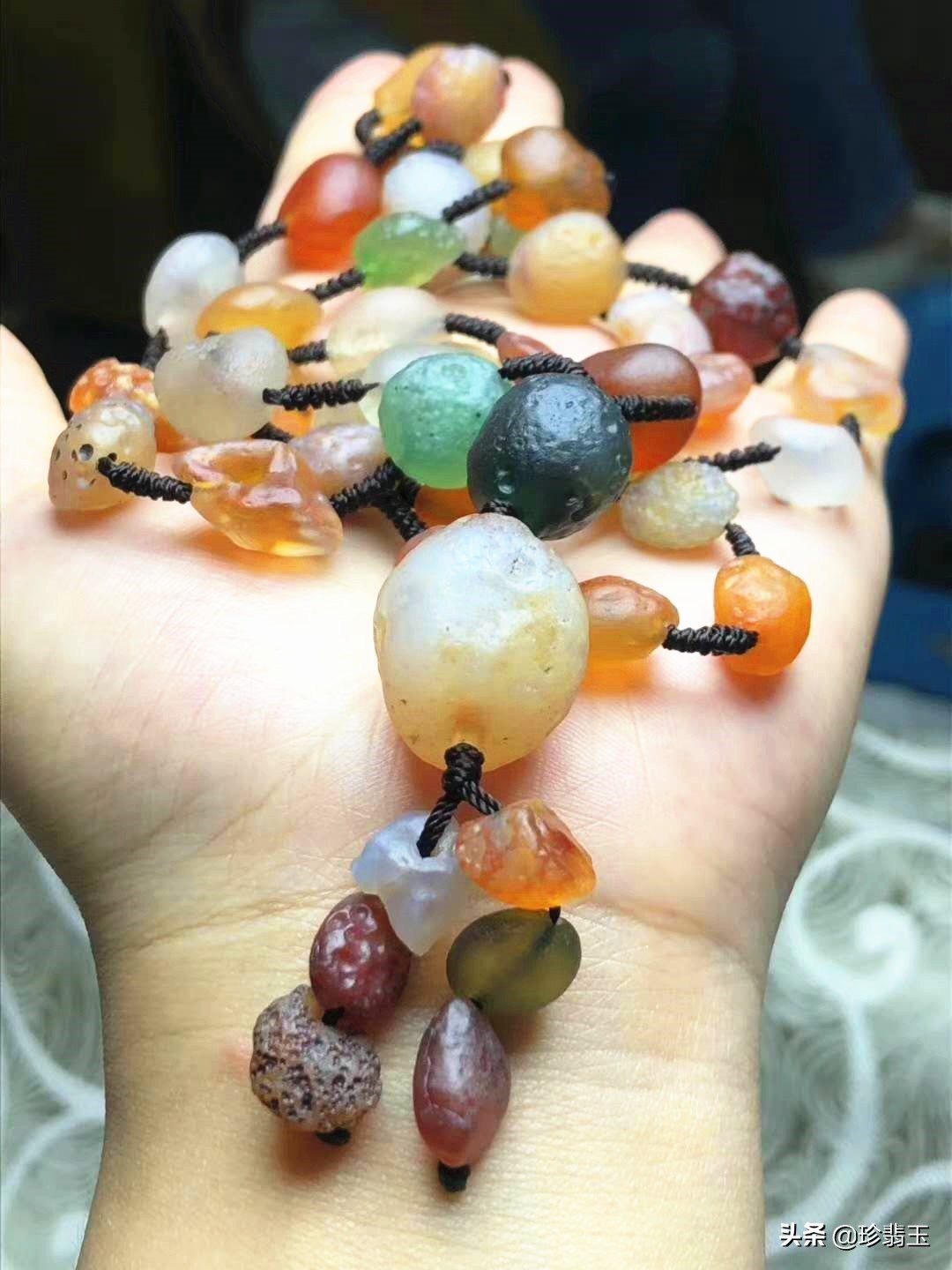 戈壁七彩玛瑙,戈壁石七彩碧玉