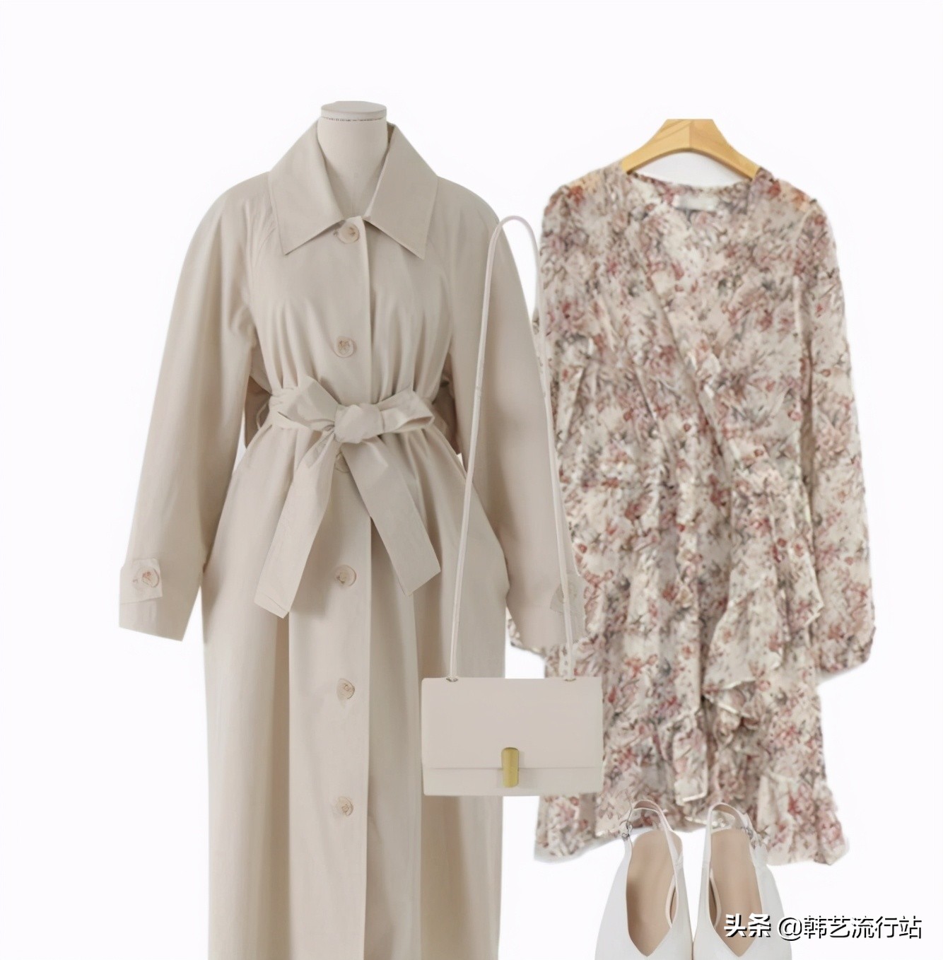 韩国风衣穿搭高级感,韩国风衣配什么衣服好看
