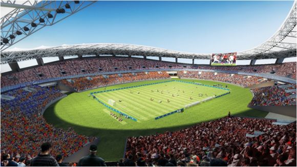 上海八万人体育场改造效果图,上海八万人体育场改造工程