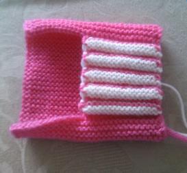 温暖又好看的宝宝毛线鞋编织,爱心棒针棉拖鞋的编织教程