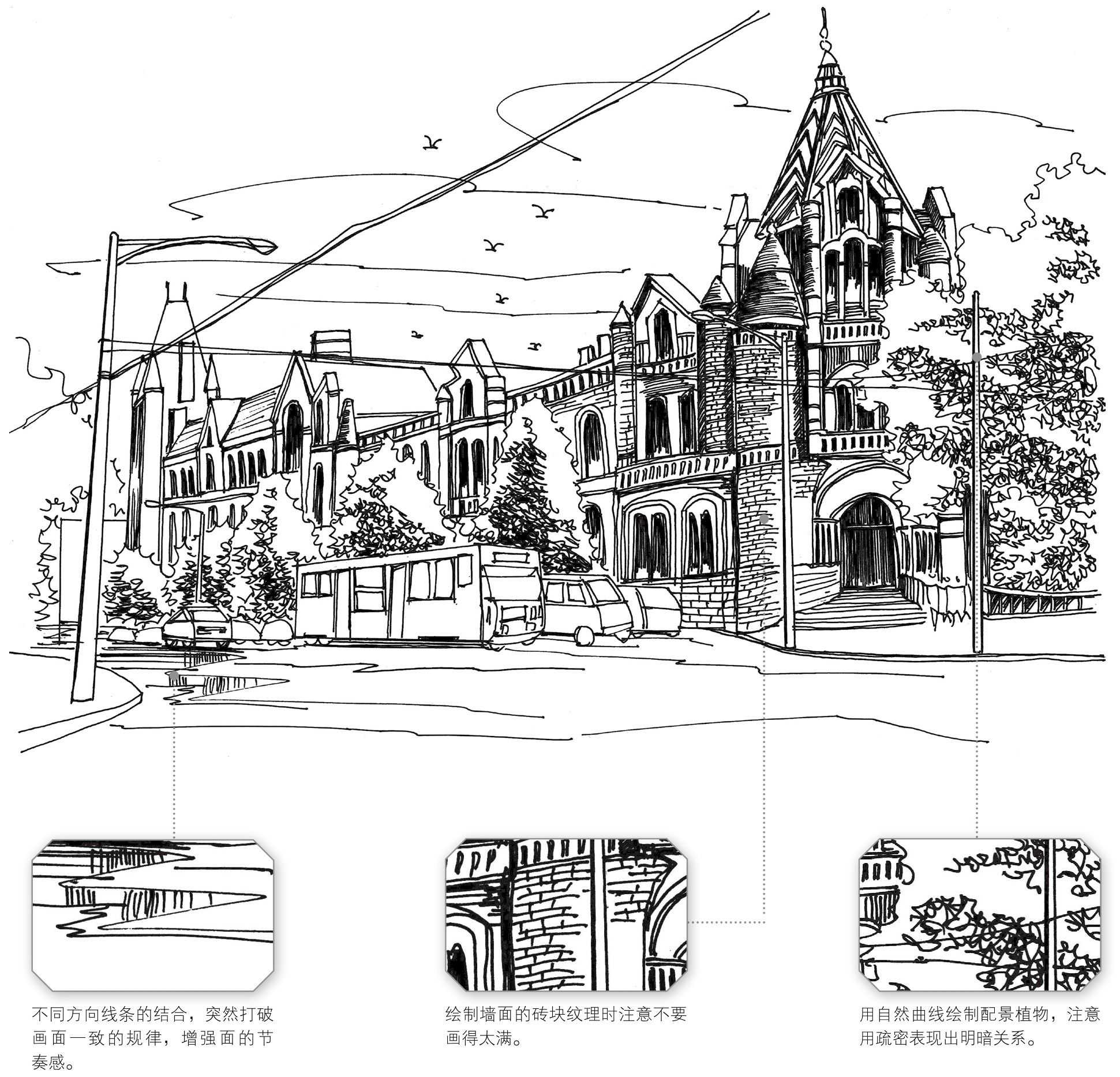 悉尼建筑简笔画,悉尼怎么画简笔画