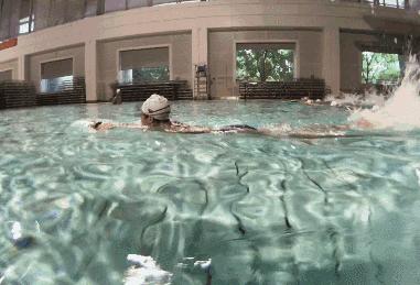 打自由泳腿髋怎样发力,打腿游泳自由泳