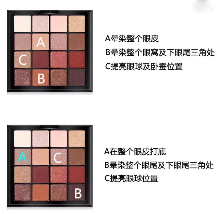 nyx16色高颜值新款ins正品眼影,nyx乌托邦40色眼影盘有多少种画法