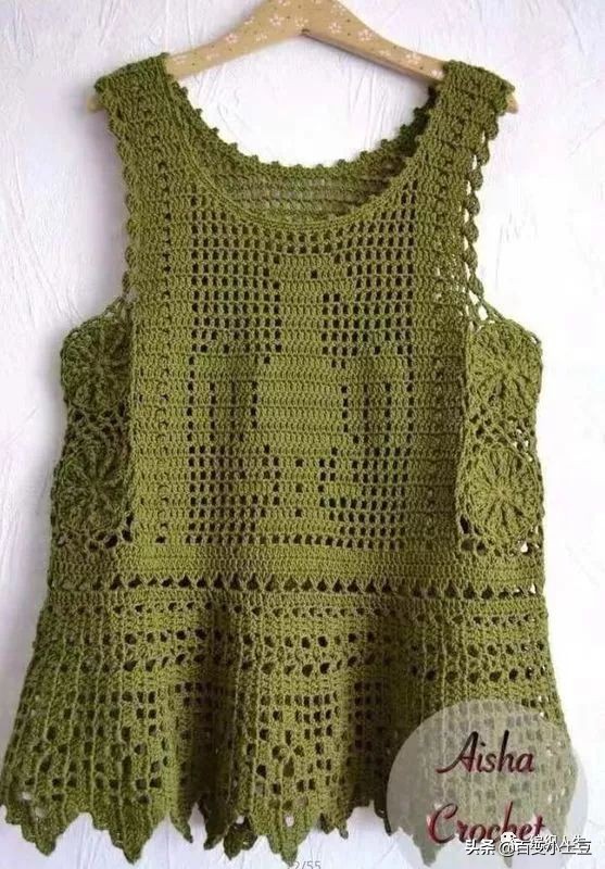 喵夫人初夏编织图解,喵夫人编织草绿色短开衫