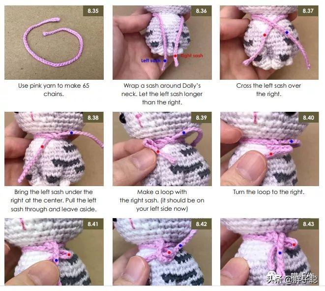 钩针小玩偶猫,钩针猫玩偶教程