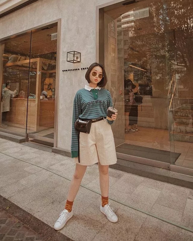 韩系女生超短裙穿搭,小短裙小姐姐夏季
