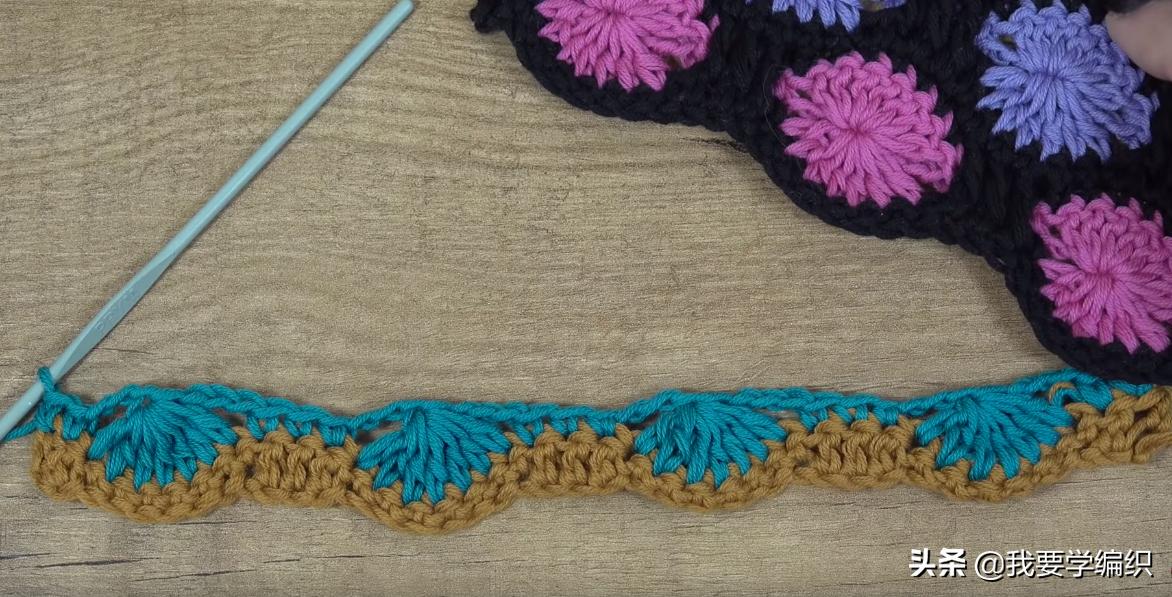 高雅钩针花朵100款图解,漂亮的钩针配色花样太美建议珍藏