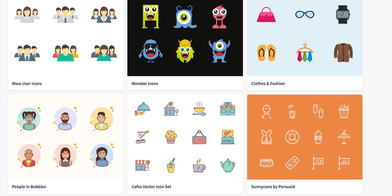 5个免费的图标素材网站推荐给你,很多好看的图标免费