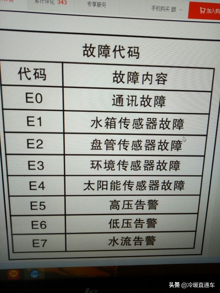 空气能故障代码e6,空气能故障代码d1怎么修