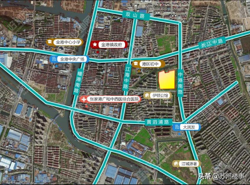 金港5个月前惨遭流拍宅地今日成交,常州启创首入张家港底价拿地