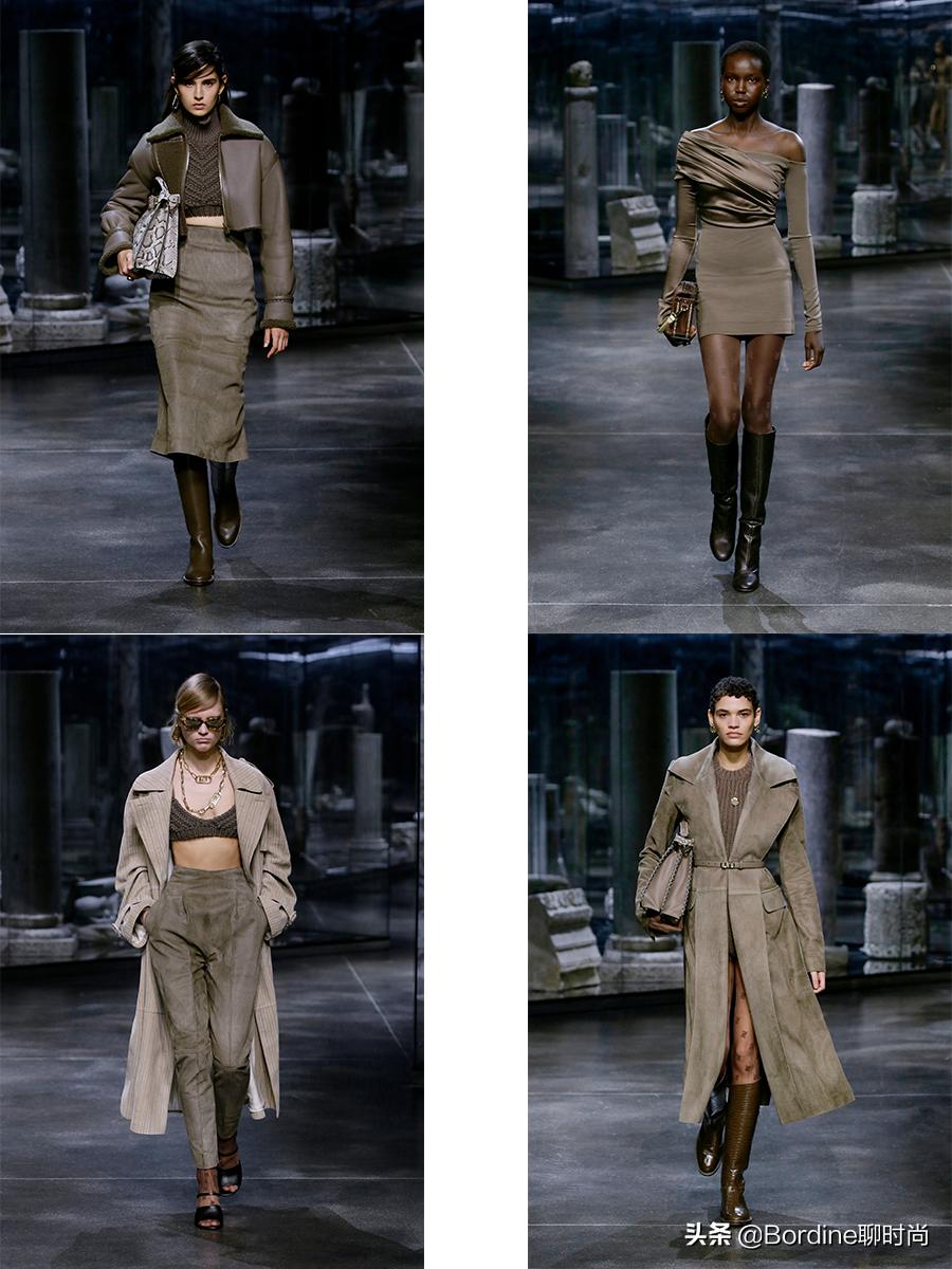 Fendi2021秋冬，芬迪，传承的优雅，简单轮廓中更为潮流时尚