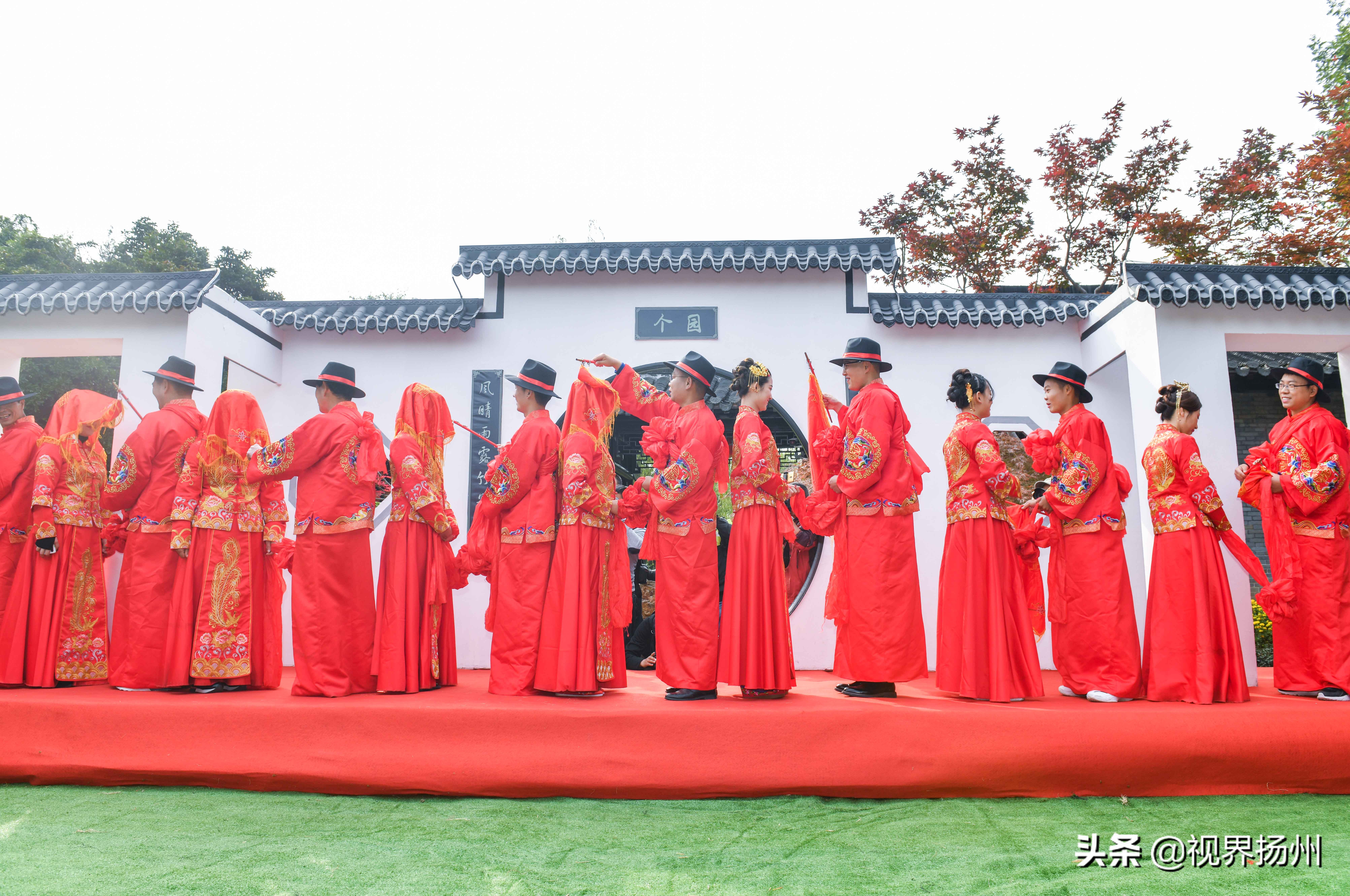 扬州个园盐商体验婚礼让你感受穿越